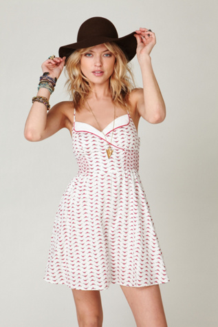 Chick Printed Fit N Flare Dress