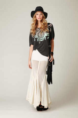 FP-1 Mesh Maxi Skirt