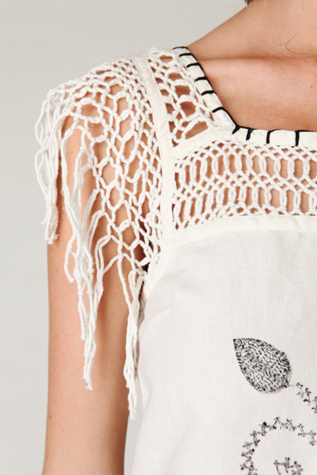 Mexican Embroidered Shift Dress