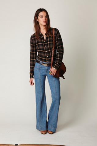 Super 70's Wideleg Jean at Free People Clothing Boutique :  pants super 70s jeans wide leg