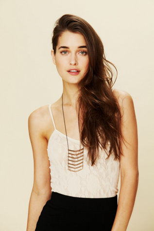 Seamless Floral Jacquard Skinny Tank