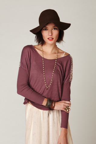 Extreme Boxy Lace Insert Tee