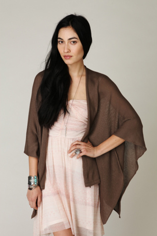 Serape Knit Poncho