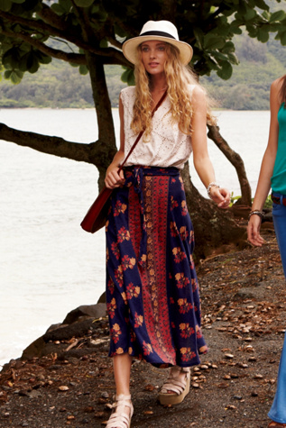 Cantina Wrap Maxi Skirt