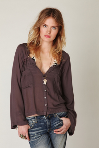 Bell Sleeve Lace Up