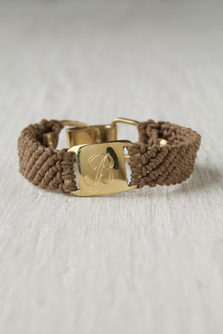 Woven Initial Bracelet