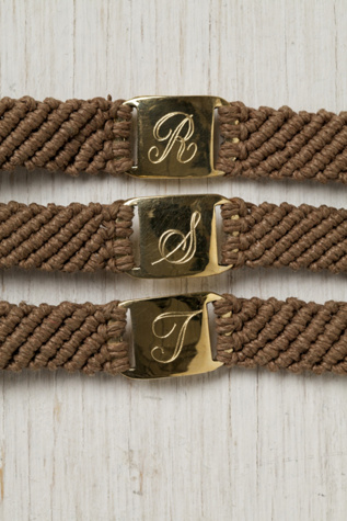 Woven Initial Bracelet