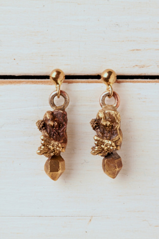 Crater Drop Earrings