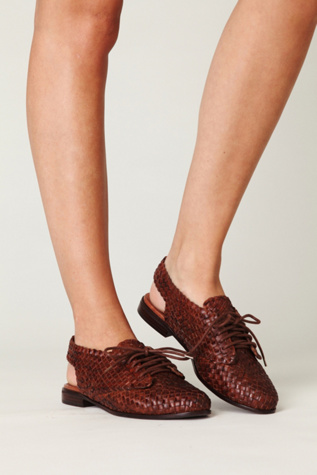 Woven Slingback Brogue