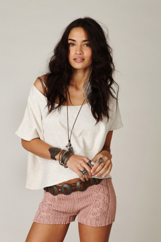 Cable Knit Shorts
