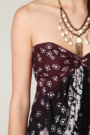Paisley Fringe Tube Top