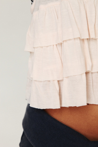 In the Crop Ruffle Top