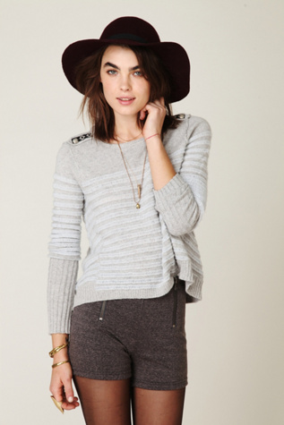 Shrunken Stripe Pullover
