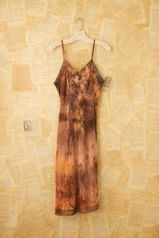 Vintage Hand Dyed 1940s Slip