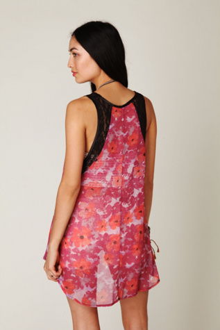 Large Floral Lace Inset Tunic