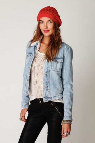 IRO Denim Sherpa Jacket