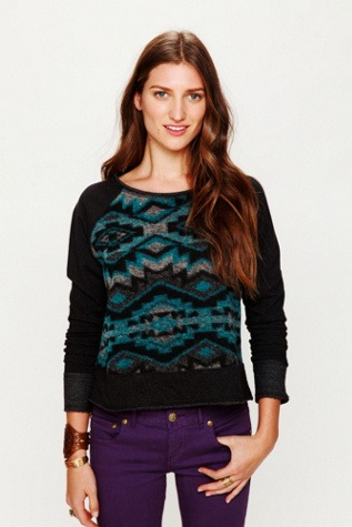 Heavy Knit Pieced Sweater