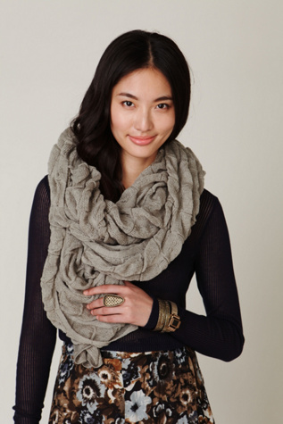 Selvage Ruched Scarf