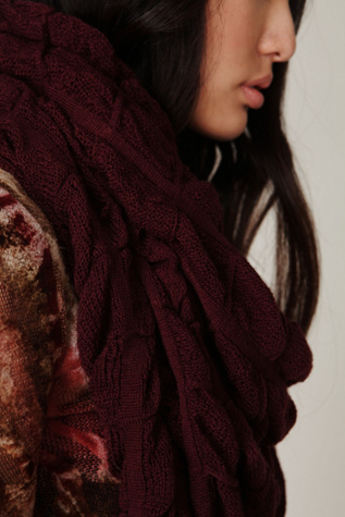Selvage Ruched Scarf