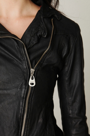 Detachable Fur Leather Jacket