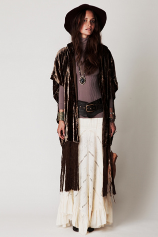 Fringe Hooded Jacket