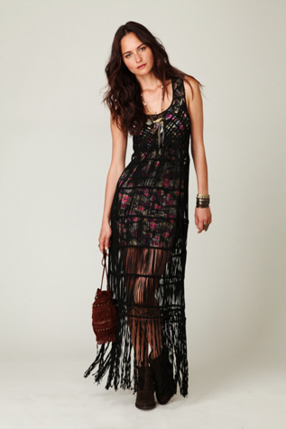Birkin Fringe Maxi Dress