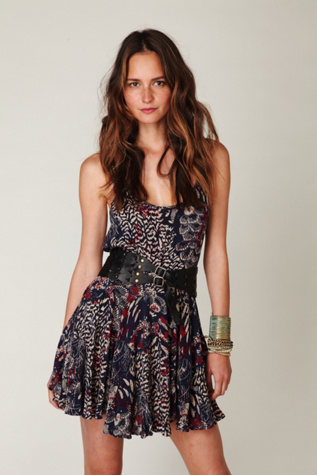 Animal Godet Tank Dress