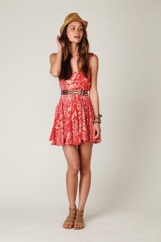 Animal Godet Tank Dress
