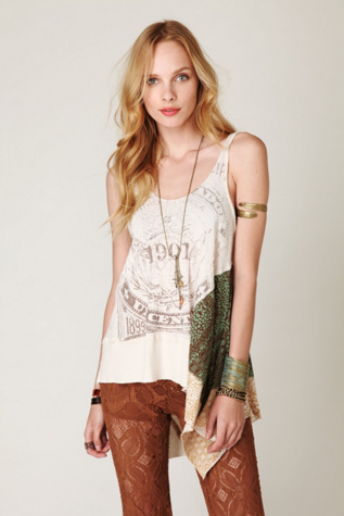 We The Free Graphic Scarf Tunic