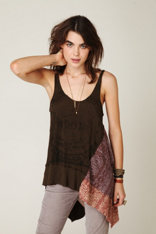 We The Free Graphic Scarf Tunic