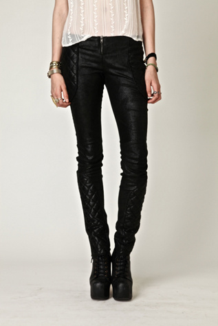 Quilted Leather Pant