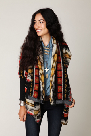 Fairisle Knit Back Cardi