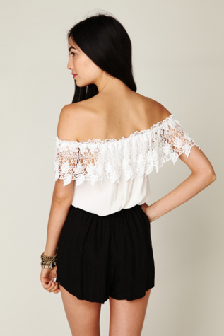 Lace Curtain Top