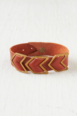Chevron Leather Bracelet