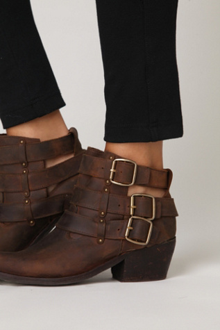 Buckle Back Ankle Boot