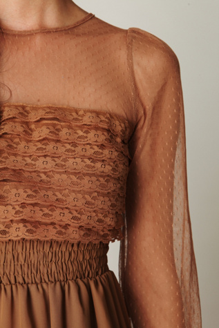 Vintage Lace Long Sleeve Dress