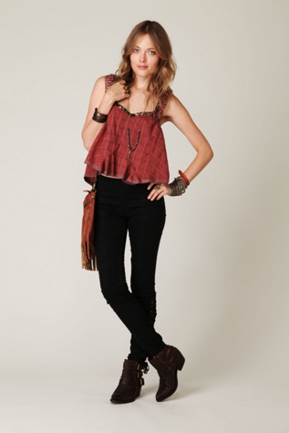 FP High Waist Lace Up Rocker Jean