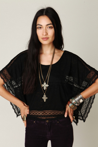 Intersections in Lace Tee