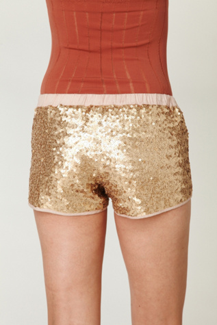 Sequined Track Shorts