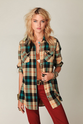 Flannel Buttondown Tunic
