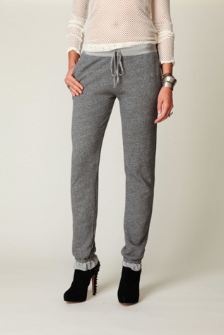 Fleece Pants With Silk Trim