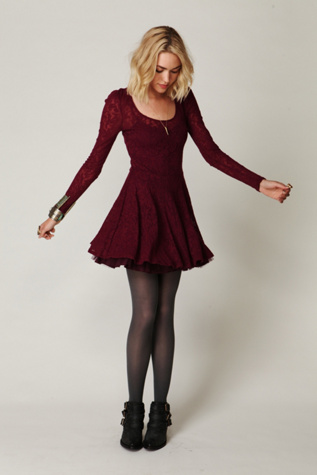 Floral Lace Fit and Flare Dress