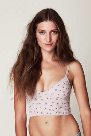 Printed Thermal Crop Bra