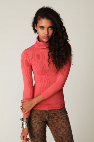 Textured Turtleneck