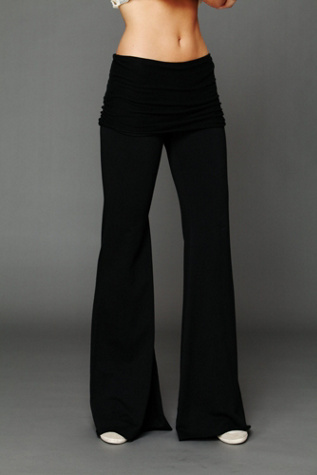 Fleece Flare Foldover Pant