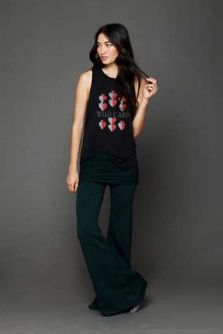 Fleece Flare Foldover Pant