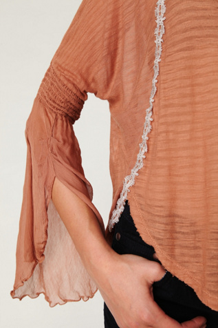 FP New Romantics Bell Sleeve Chiffon Top