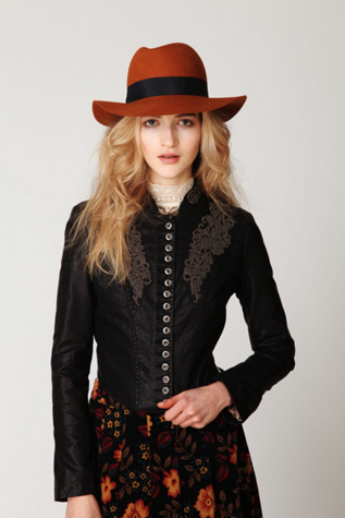 Embellished Vegan Leather Jacket