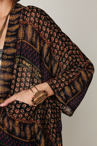 Paisley Printed Kimono