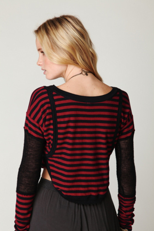 Bamboo Stripes Crop Top